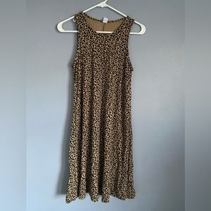 Leopard print comfy dress